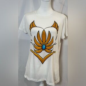 White Graphic She-ra Princess of Power juniors short sleeve tee 2X(juniors)
